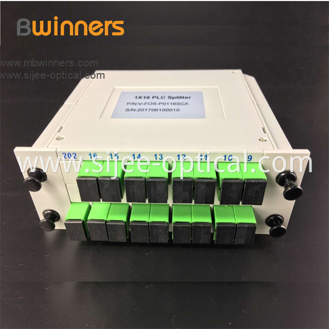 Insertion Module 1x16 Plc Splitter With Sc Apc Connector